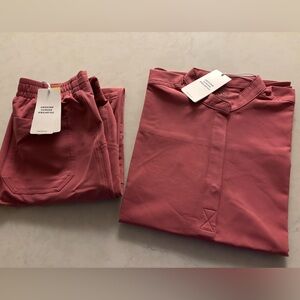 Figs petite xxs , yola skinny petite scrub pant/rafaela scrub top over size.